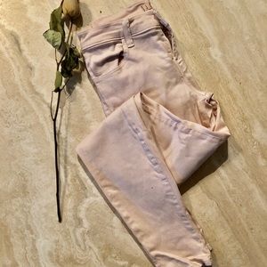 J BRAND baby pink super skinny jeans